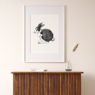 Póster Conejo acuático, Poster del año del conejo 2023