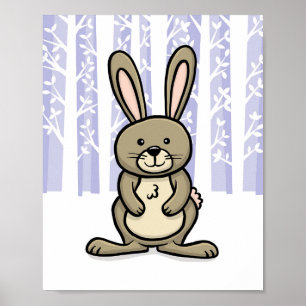 Póster Conejo animal del bosque