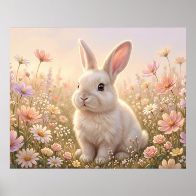 Póster Conejo Blanco (Frente)