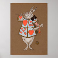 Conejo Blanco con diseño de vestuario de heraldo