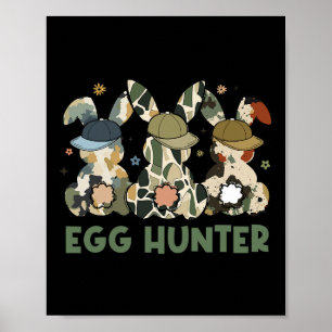 Póster Conejo Cazador De Huevos Con Gorra Byckward Cazand