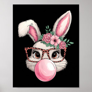 Póster Conejo conejo con burbujas, mujeres adorables en e