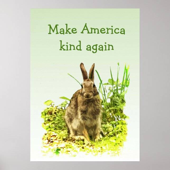 Póster Conejo conejo conejo conejo para hacer que Estados (Frente)