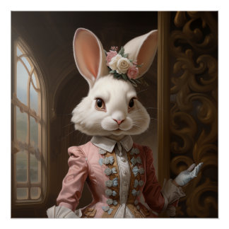 Póster Conejo Cotillón