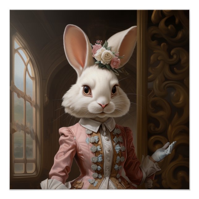 Póster Conejo Cotillón (Anverso)