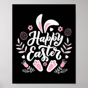 Póster Conejo Cute Happy Easter