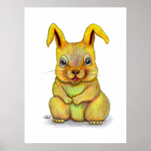 Póster Conejo de Agua