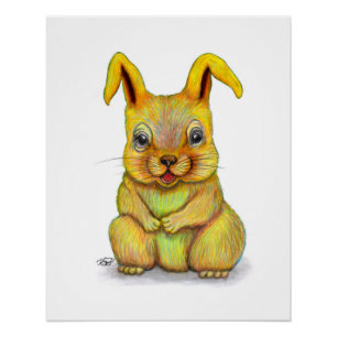 Póster Conejo de agua