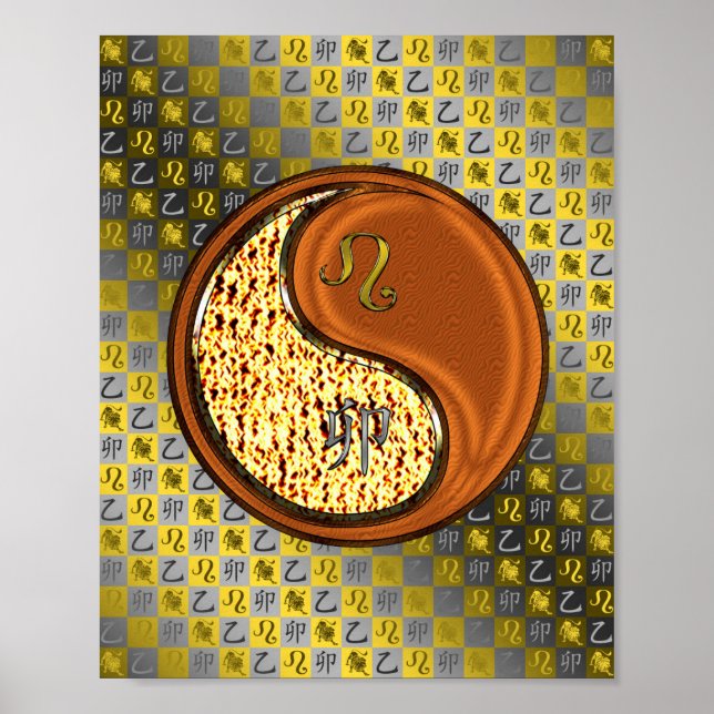 Póster Conejo de León y Madera (Frente)