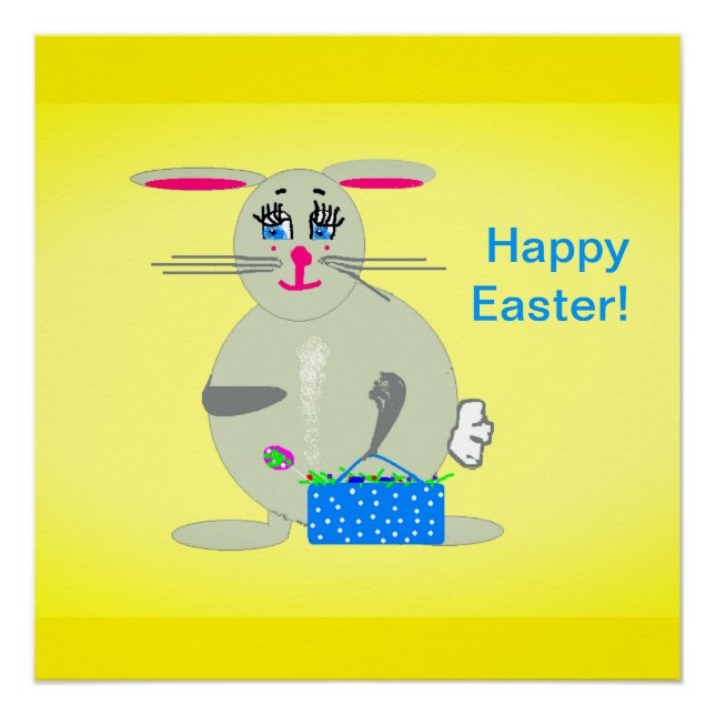 Poster Conejo de Pascua (Anverso)