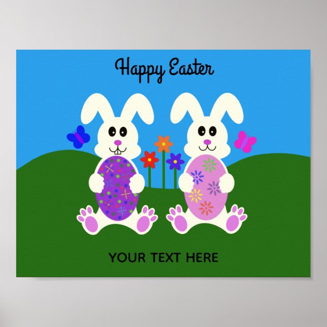 Póster Conejo de Pascua #4 Poster (Frente)