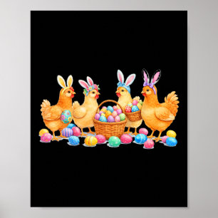 Póster Conejo de Pascua Día de Pascua Amante de Pollo Mam