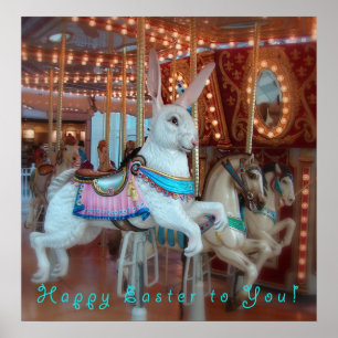 Póster Conejo de Pascua en Merry-Go-Round