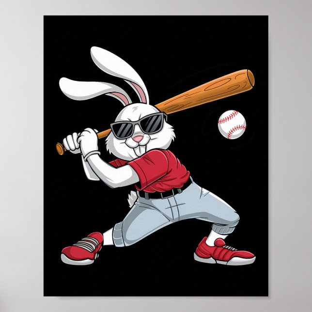 Póster Conejo de Pascua Jugando Bysebyll Boys Bunny (Frente)