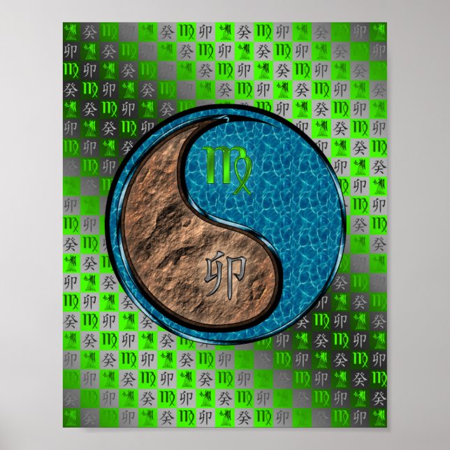 Póster Conejo de Virgo y Agua (Frente)
