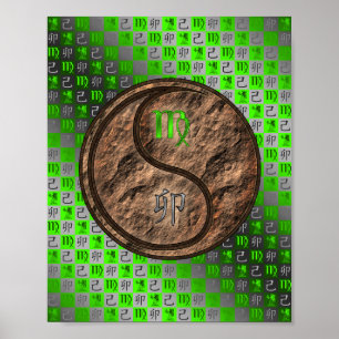 Póster Conejo de Virgo y Tierra