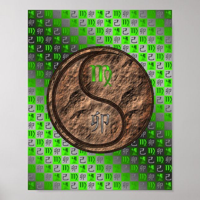 Póster Conejo de Virgo y Tierra (Frente)