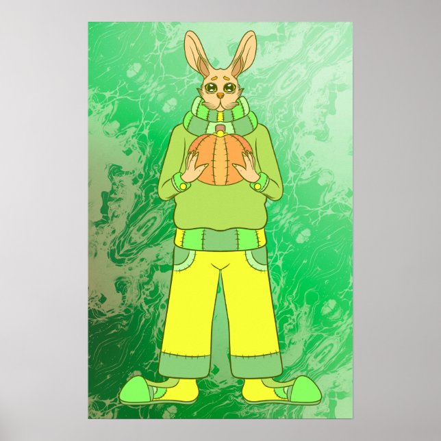 Póster Conejo Feliz (Frente)