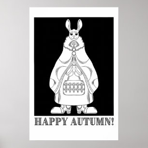 Póster Conejo Feliz