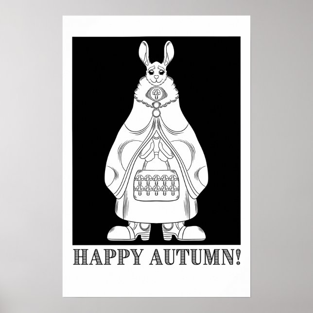 Póster Conejo Feliz (Frente)