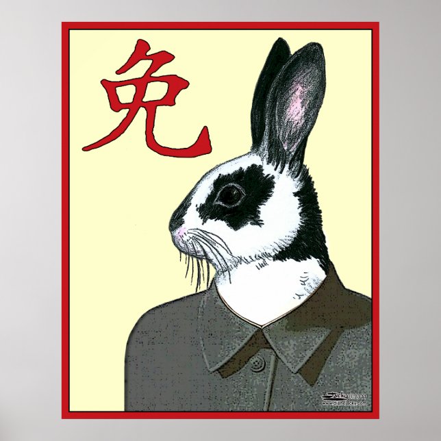 Póster Conejo fiesta (Frente)