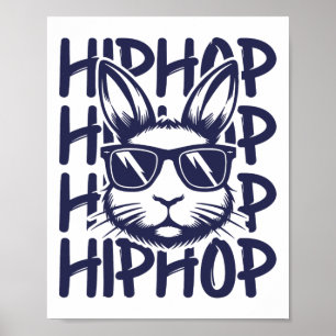 Póster Conejo Hip Hop Camisetas sin Mangas Pascua Para Ni