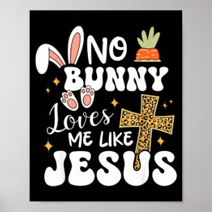 Póster Conejo me ama como Jesús Pascua cristiana divertid