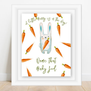 Póster Conejo - Nombra esa comida para bebés