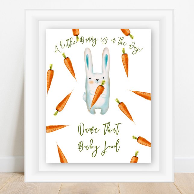 Póster Conejo - Nombra esa comida para bebés (Subido por el creador)
