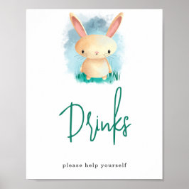Póster Conejo Pequeño - Bebidas