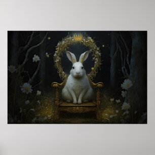 Póster Conejo Rey Coronado