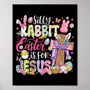 Póster Conejo Tonto La Pascua Es Para Jesús Conejito Lind