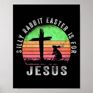 Póster Conejo Tonto La Pascua Es Para Jesús Religión Cris