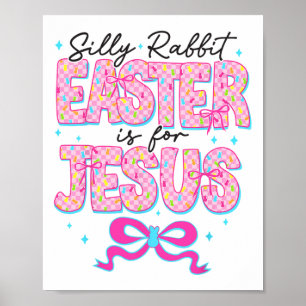 Póster Conejo Tonto La Pascua Es Para Jesús Religioso Cri