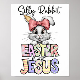 Póster Conejo Tonto La Pascua Es Para Jesús Religioso Cri