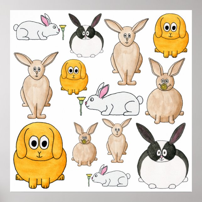 Póster Conejos. (Frente)