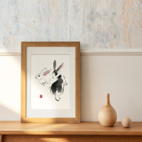 Conejos acuarelas contienen riqueza jeroglífica