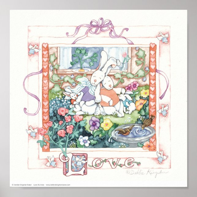 Póster Conejos del amor (Frente)