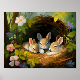 Póster Conejos Durmientes 2