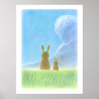 Póster Conejos encantadores