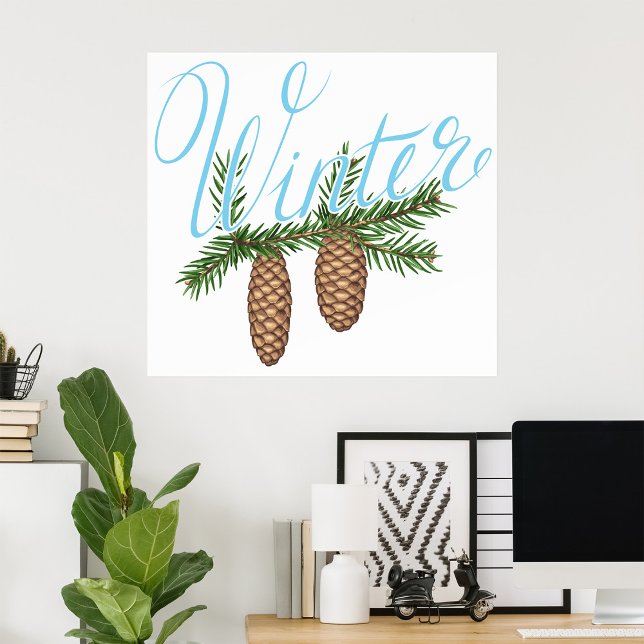 Póster Cones De Pino De Invierno (Subido por el creador)
