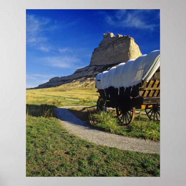 Póster Conestoga wagon at Scottsbluff National (Frente)