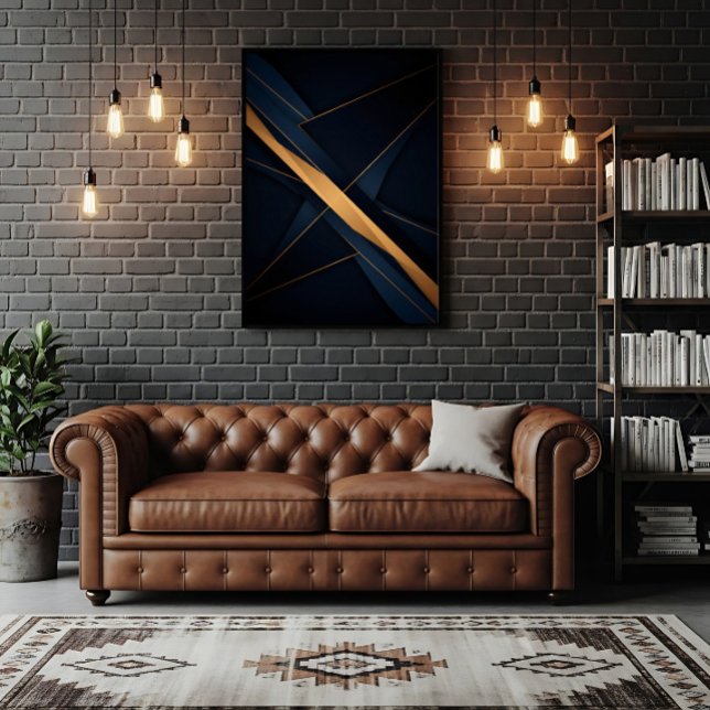 Póster Conexiones Doradas Abstractas (Subido por el creador)