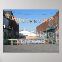 Coney Island Dispara Al Poster Freak