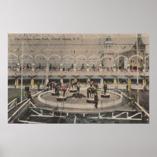 Póster Coney Island, NY - Luna Park Circus Act