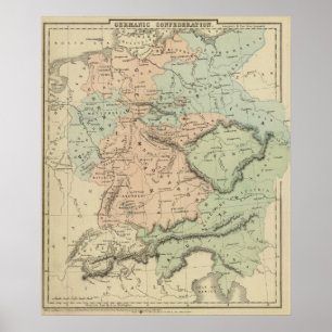 Póster Confederación Alemana