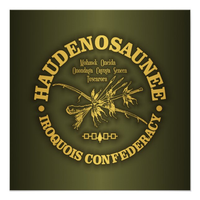 Póster Confederación Iroquesa (Haudenosaunee) (Anverso)