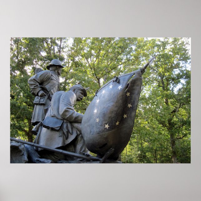 Póster Confederate Civil War Monument ~ Shiloh, TN (Frente)