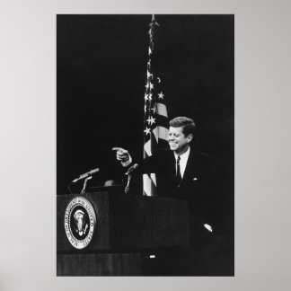 Póster Conferencia de John Kennedy 35° Presidente de los 