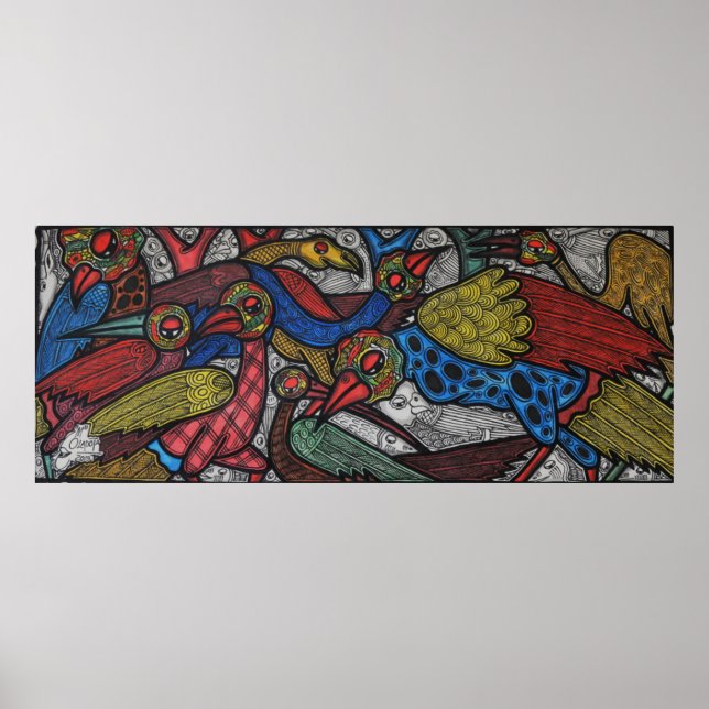 Póster Conferencia sobre aves (Frente)